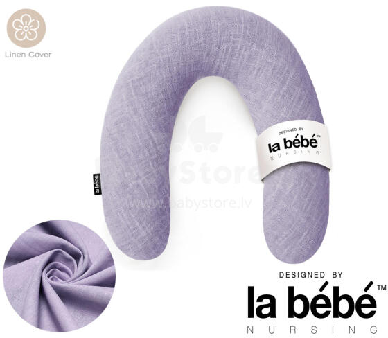 La Bebe™ Rich Linen Nursing Maternity Pillow Art.12633 30x104 cm