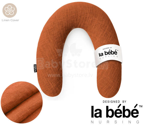 La Bebe™ Rich Linen Nursing Maternity Pillow Art.12634 30x104 cm