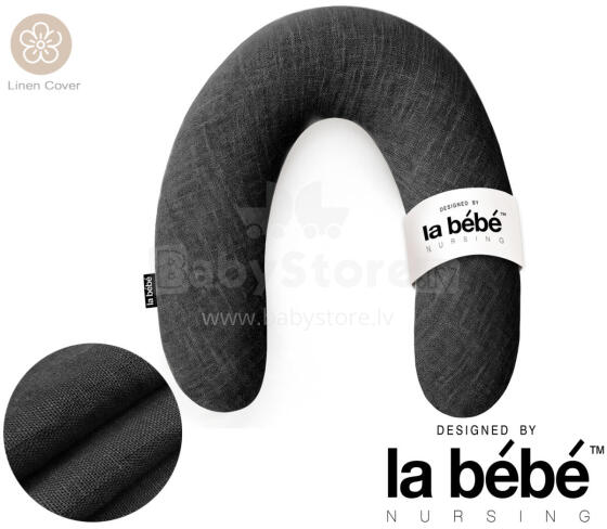 La Bebe™ Rich Linen Nursing Maternity Pillow Art.12636 30x104 cm