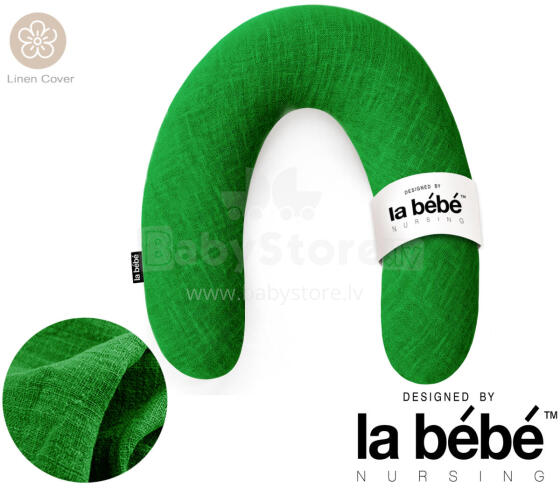 La Bebe™ Rich Linen Nursing Maternity Pillow Art.12641 30x104 cm