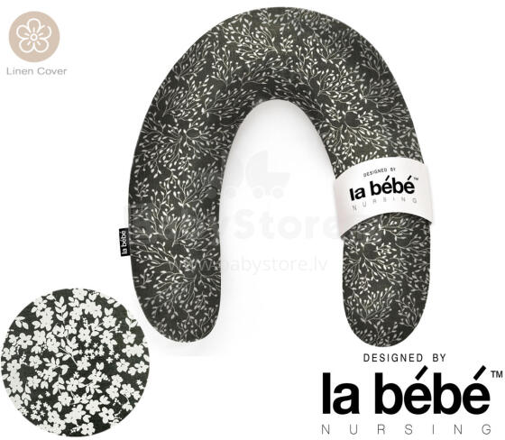 La Bebe™ Rich Linen Nursing Maternity Pillow Art.12642 30x104 cm