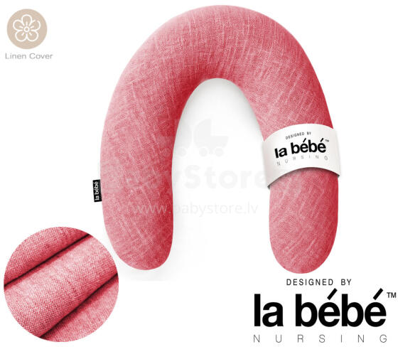 La Bebe™ Rich Linen Nursing Maternity Pillow Art.12646 30x104 cm
