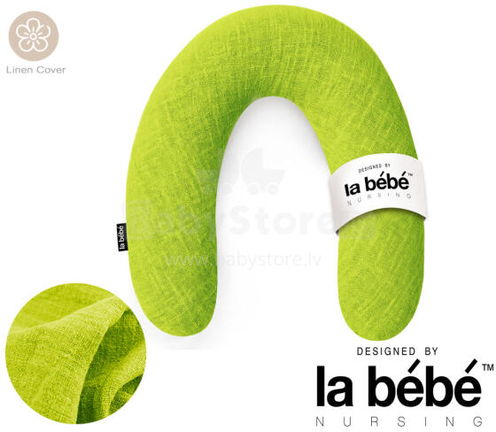 La Bebe™ Rich Linen Nursing Maternity Pillow Art.12648 30x104 cm