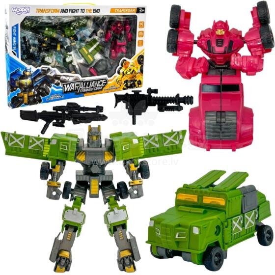 WOOPIE Transforming Robots Set 4-in-1 Battle Cars