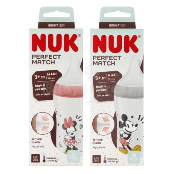 NUK 742036 Silikoonpudeli PP 260ml MICKEY