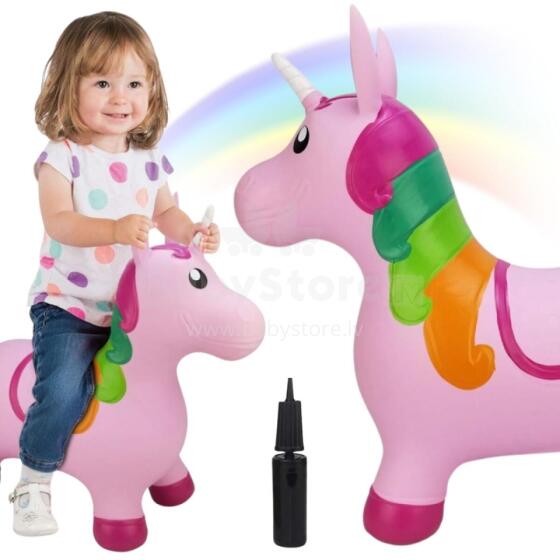WOOPIE Hüppev Ükssarvik Roosa + Pump