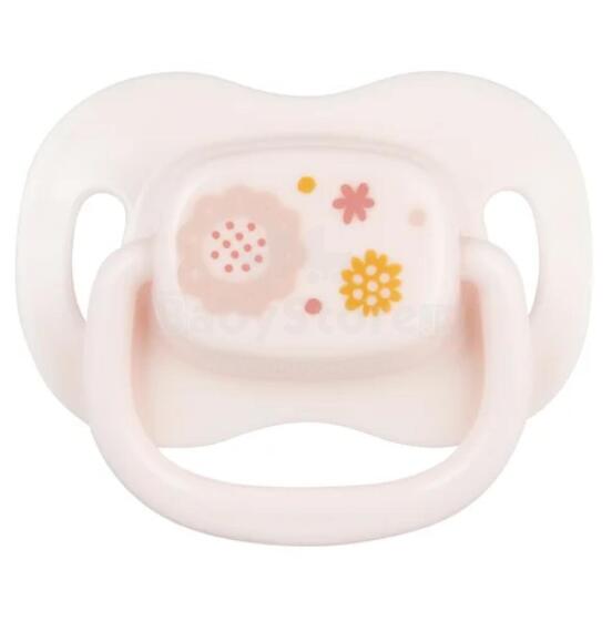CANPOL 22/581_pin_new Soothing Pacifier Silicone Symmetrical 6-18m Newborn Baby Pink