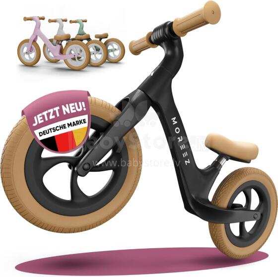 Moreez Balance Bike Art.255179 Black Children's bicycle - runner with metal frame