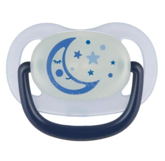 CANPOL 22/501_blu uus rahustav lutipudeli silikoon 6-18k Anatomiline ÖÖ UNED Sinine