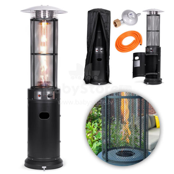 Gaasi terrassi kütteseade, 13 kW, terrassile, aeda ja patiole, regulaator, voolik, kate, MultiGarden
