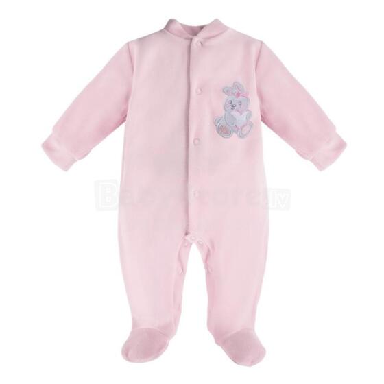 EWA 930019 NEWBORN Velour Romper Pink 56