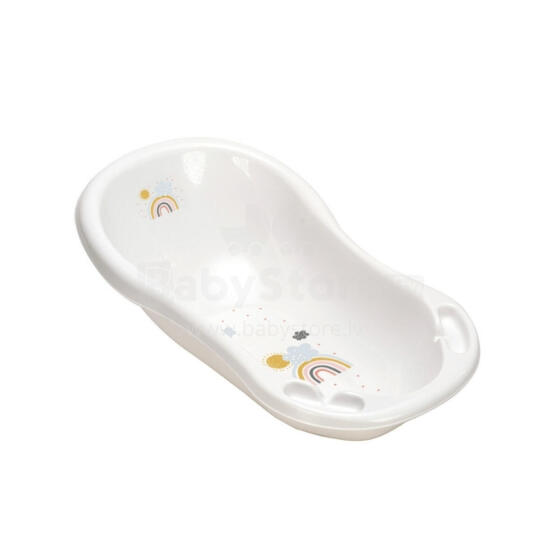 Beebivann 84cm korgiga Maria &amp;quot;Vikerkaar&amp;quot; 84x49x29cm valge