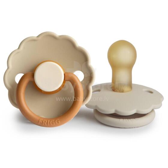 Frigg Daisy Round Latex Art.100463 Baby Desert/Cream mannekeen (lutt), mis on valmistatud 100% looduslikust kummist vanuses 6-18 kuud. (2 tk.)