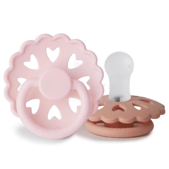 Frigg Fairytale Round Silicone Art.100145 The Snow Queen/The Princess and the Pea  mannekeen (lutt), mis on valmistatud 100% looduslikust kummist vanuses 0-6 kuud. (2 tk.)