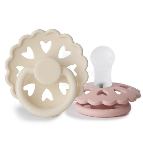 Frigg Fairytale Round Silicone Art.100133 The Ugly Duckling/The Little Match Girl  mannekeen (lutt), mis on valmistatud 100% looduslikust kummist vanuses 0-6 kuud. (2 tk.)