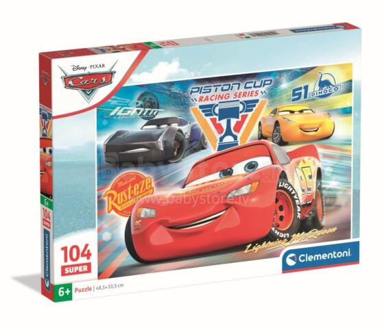 CLEMENTONI LAPSE PUZZLE Cars, 104 tk,, 25047