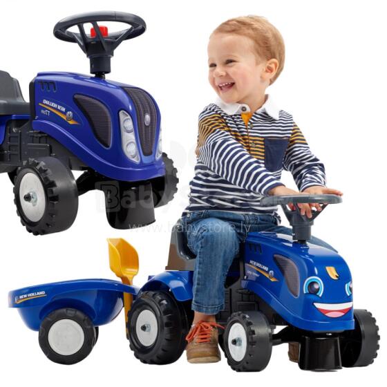 FALK Beebi New Holland Sinine Traktor koos Haagisega + alates 1 aastast