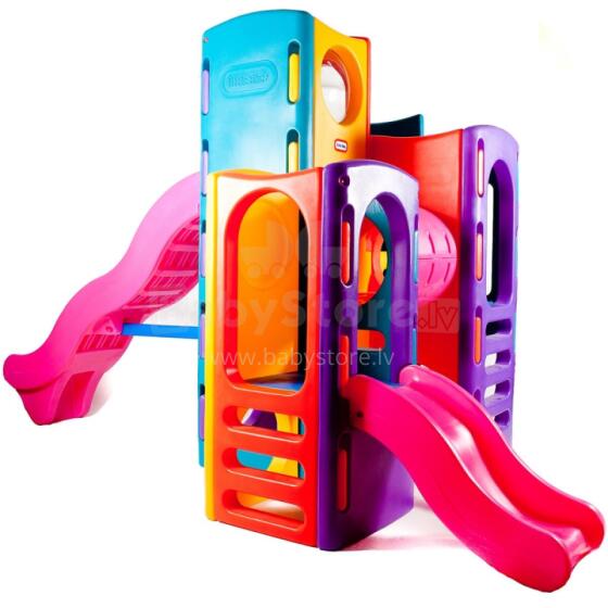 Little Tikes Suur Mänguväljak Ahvide Kasega Liuguritega