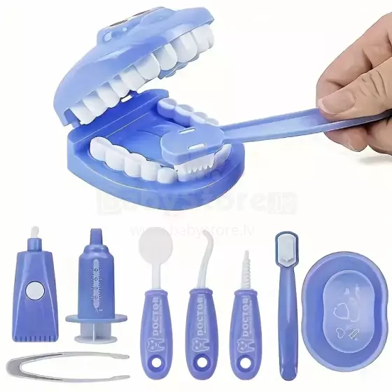 Doctor Set Smile Dentist Teeth Art.260087 Blue  Комплект для юного/смелого  зубного врача Челюсти-Улыбка супергероя
