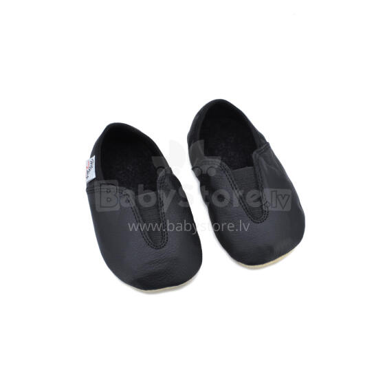 Bebe Basic Kids Hip-Hop Punsa Gymnastics Shoes Art.SB130 Black Barefoot võimlemissussid