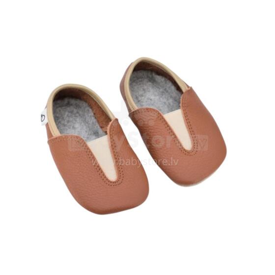 Bebe Basic Kids Hip-Hop Punsa Gymnastics Shoes Art.SB131 Eco Terracota Barefoot lastesussid Punsa, mis on valmistatud mööblitööstuse tootmisjäätmetest