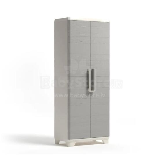 Linear puidust k&otilde;rge kapp 68x39x173cm helebeež/helehall