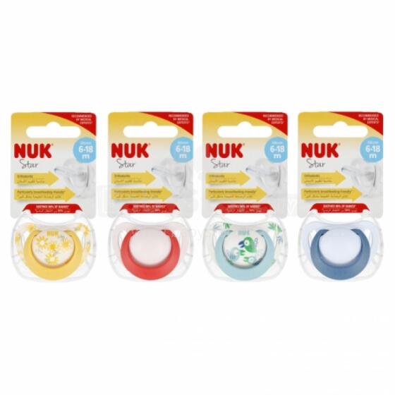 NUK 736751 Silikoonlutipud 6-18k STAR