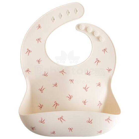 Mushie Silicone Bib Art.102069 Beebipõll on valmistatud 100% kvaliteetsest silikoonist