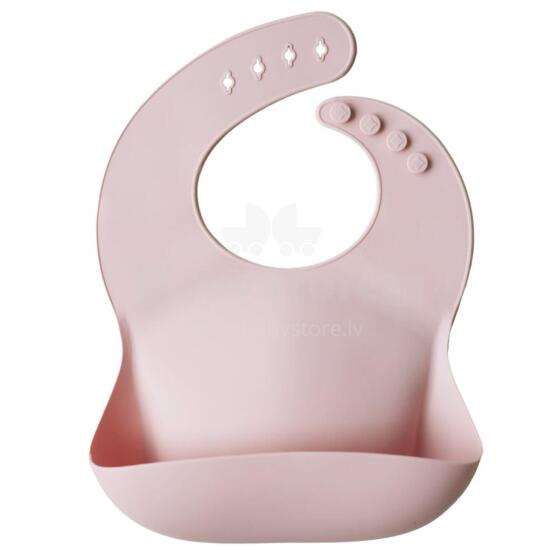 Mushie Silicone Bib Art.2500019 Blush Beebipõll on valmistatud 100% kvaliteetsest silikoonist