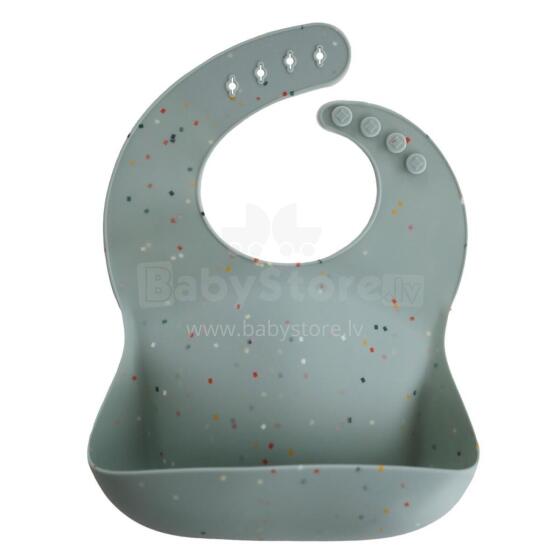 Mushie Silicone Bib Art.2500354 Beebipõll on valmistatud 100% kvaliteetsest silikoonist