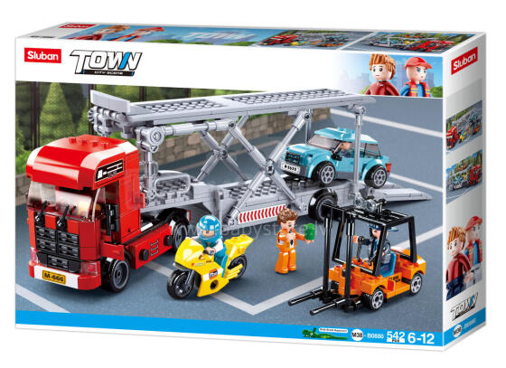 Sluban Konstruktor, Auto Transporter, 542 tk