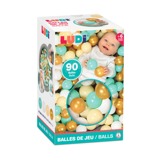 LUDI Värvilised Pallid, 90 tk