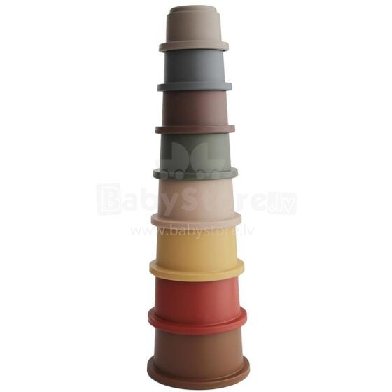 Mushie Stacking Cup Art.2400231 Retro tasside püramiid