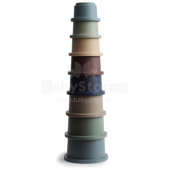 Mushie Stacking Cup Art.2400292 Forest tasside püramiid