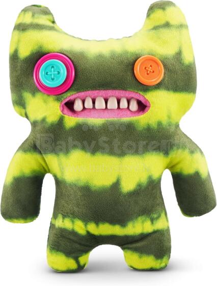 Fuggler Laboratory Misfits ZURU poolt Naljakas kole koletis Palus kollektsioonimänguasi - Indecisive Monster - roheline ja kollane, laste pehme mänguasi
