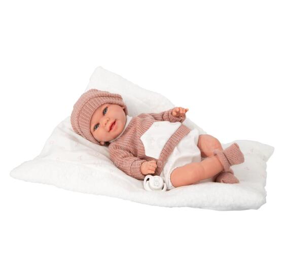 Arias doll in a pink sweater, 35 cm