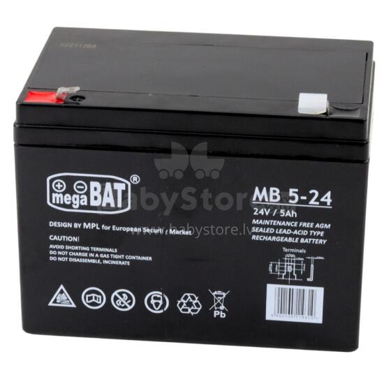 AGM gel battery for a vehicle with a 24V5AH battery