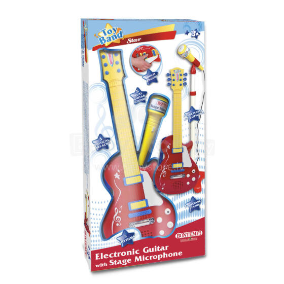 BONTEMPI rock guitar with stand microphone, 24 5832