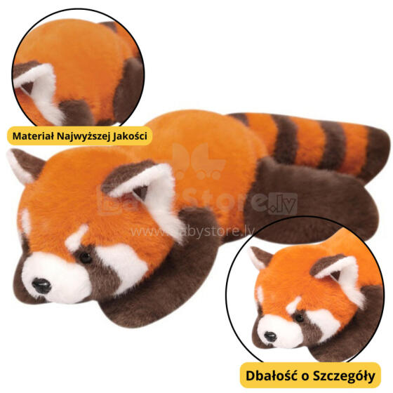 Pehme Maskott Kallistamis Mänguasi Punane Panda Kaalu Paat 30cm