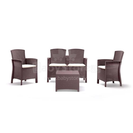 Garden furniture set Set Lido 2 Storage brown