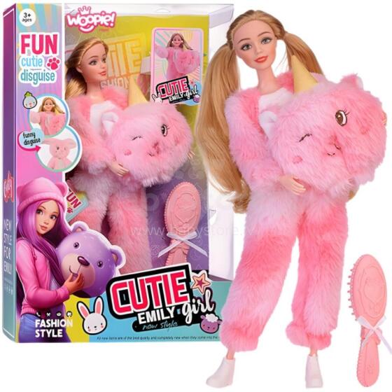 WOOPIE ROYAL Doll Emi in Pink Bear Costume
