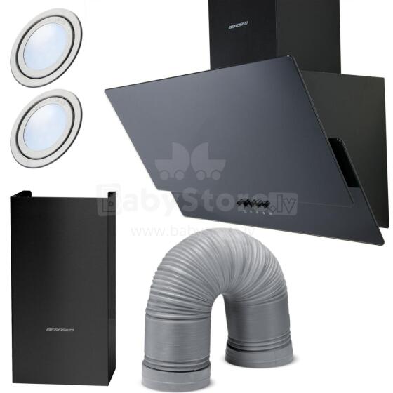 Kitchen chimney hood 60 cm Berdsen BT-211 black