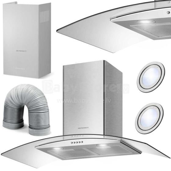 Kitchen chimney hood 90 cm Berdsen BT-223 INOX