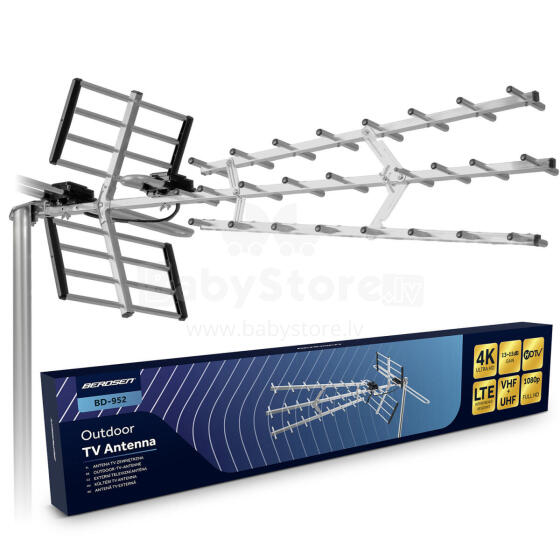 Suunatud välistingimustes TV antenn Ultra HD 4K Berdsen BD-952