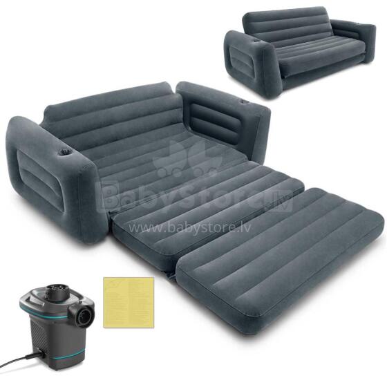 Sametist diivanvoodi 2in1 + INTEX pump 66552-66640