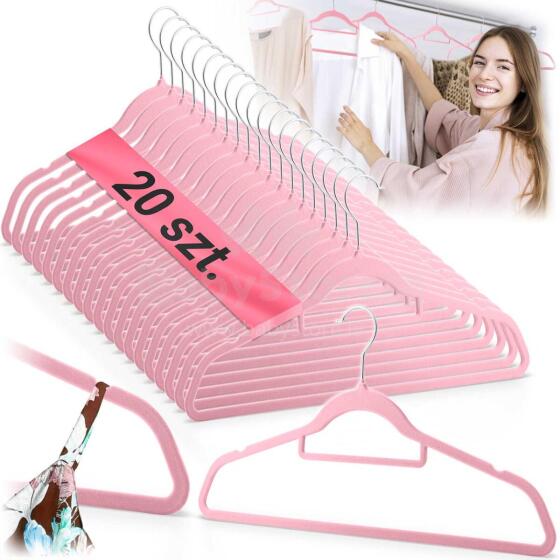 Velvet Clothes Hangers 20pcs MS-859 Massido