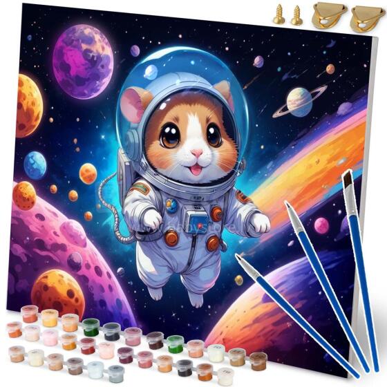 Numbrite järgi maal 40x50 cm Massido Astronaut