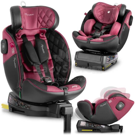 Nukido Prestige Line autoistme must-roosa 0-36 kg ISOFIX
