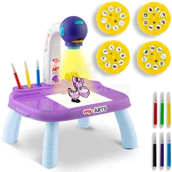 Ricokids 773700 Joonistamise Õppimise Projektor - Lilla