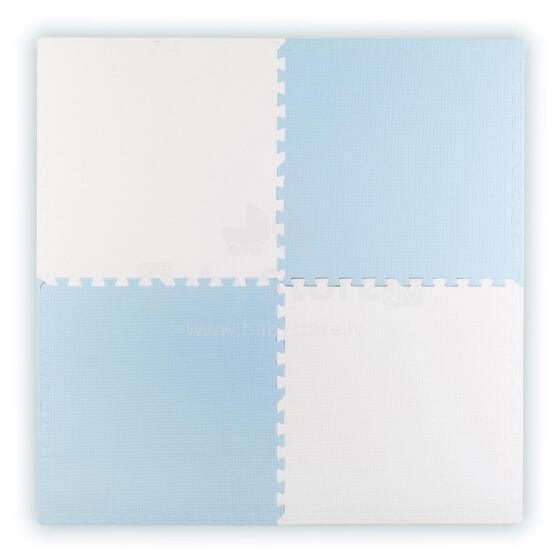Suur vahtpuzzle matt Ricokids 60x60 cm 4 tk sinine ja valge
